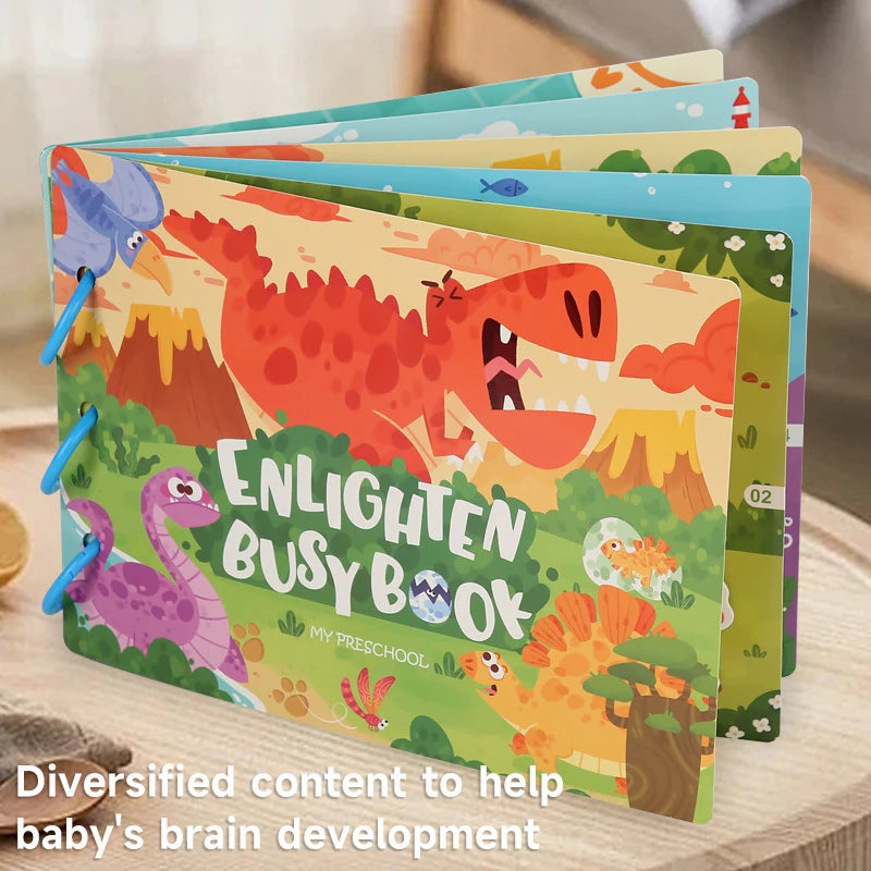 Montessori DIY Sticker Quiet Book – Reusable Educational Puzzle Toy for Kids