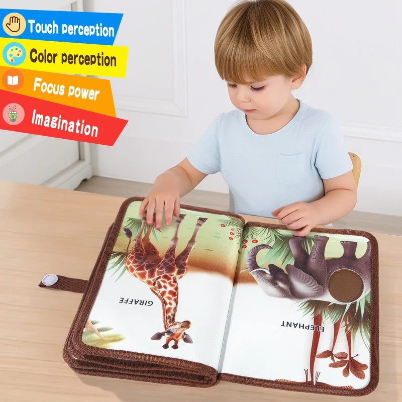 Cognitive and tactile training children's touch books to early education