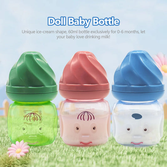 60ML Newborn Mini Feeding Bottle – BPA-Free Portable Infant Nursing Bottle