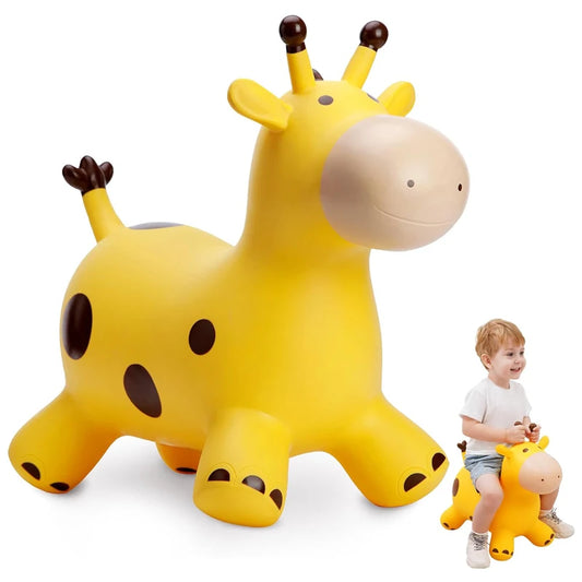 Cute Giraffe Bouncy Jumping,  Inflatable  Animals To Balance Sensory