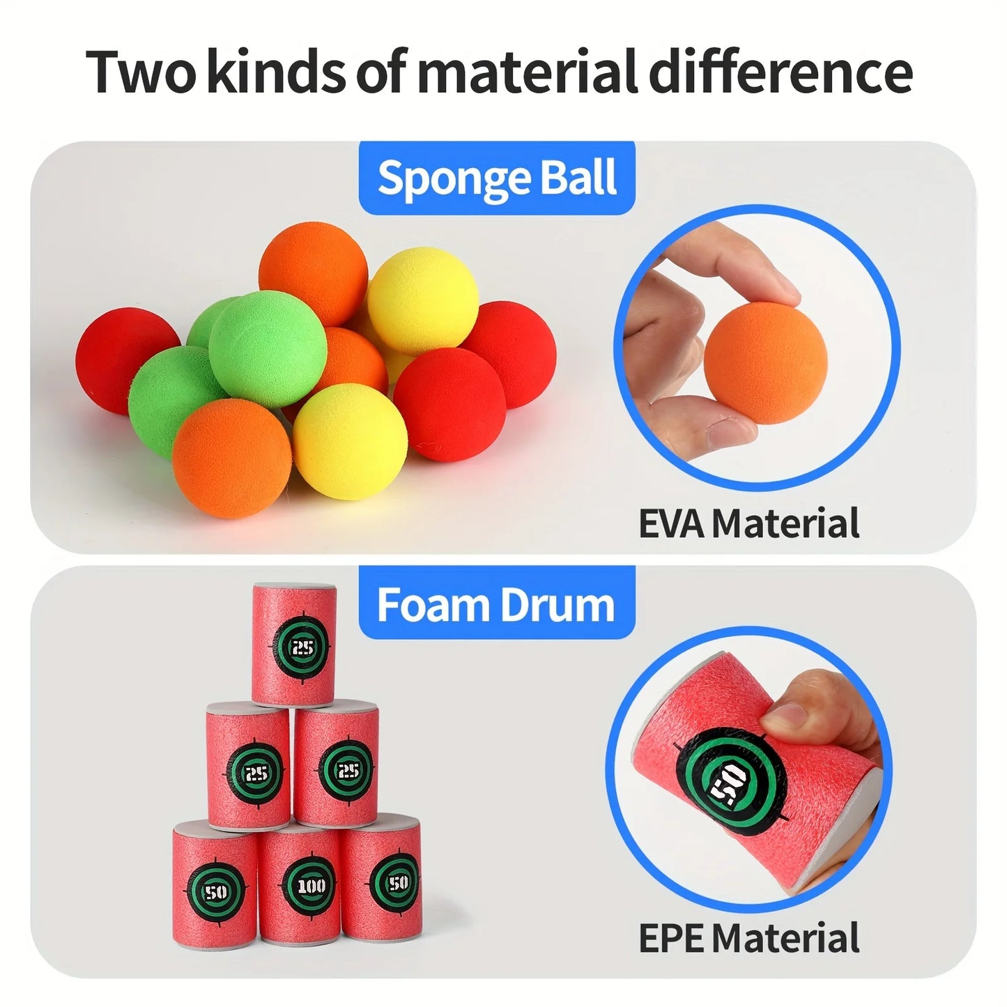 2-Pack Soft Bullet Target Shooting Toys – Safe Educational Practice Set for Kids