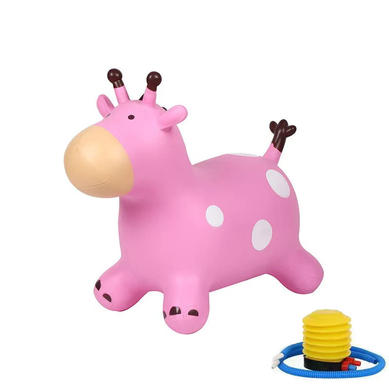 Cute Giraffe Bouncy Jumping,  Inflatable  Animals To Balance Sensory
