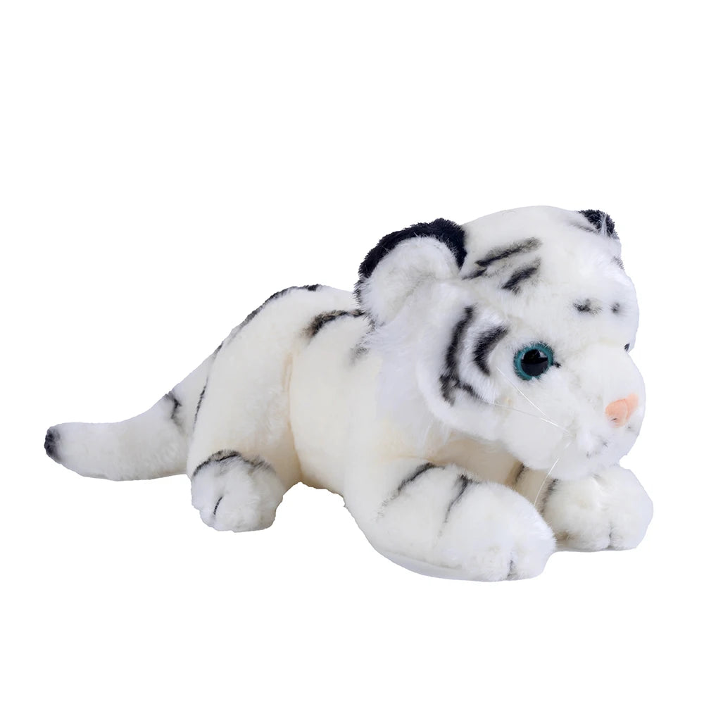 23cm Cute Stuffed Animal Baby Tiger White Siberian Tiger Plush Toy Emulational Plushies Soft Doll Room Decor Gift for Girl Boy