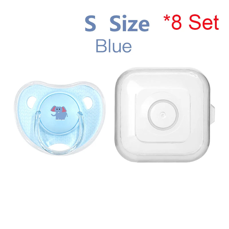 Cartoon Thumb-Shaped Silicone Teething Pacifier – Soothing Toy for Toddlers & Newborns