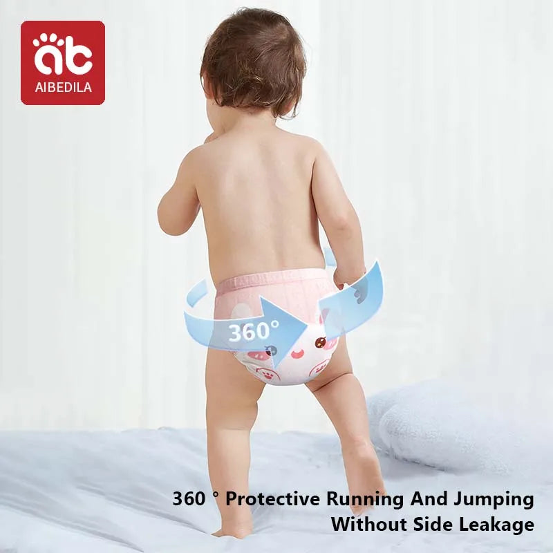 2pcs Newborn Training Pants Cotton Thin Summer Baby Widen Shorts Washable Boy Girl Cloth Diapers Reusable Nappies Infant Panties