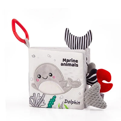 Soft 3D Cloth Baby Books – Sensory Early Learning Stroller Toys (0–12M)