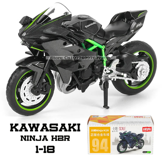 1:18 Scale Kawasaki Ninja H2R & GSX-R1000 Yamaha YZF-R1 Model Set – Classic Motorcycles