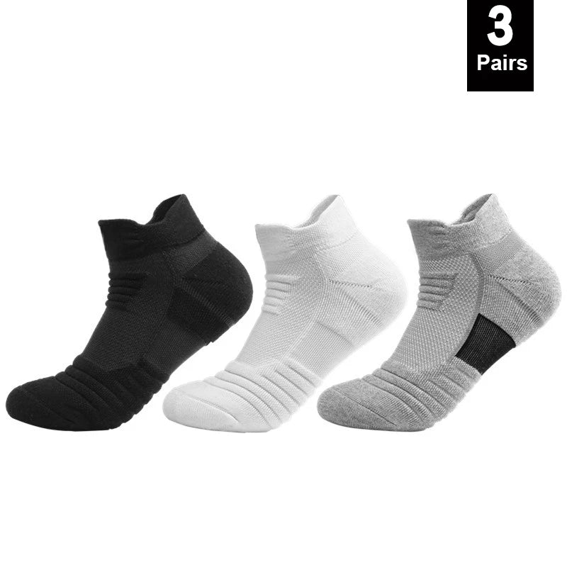1/3 Pairs Anti-slip Football Socks Men Cotton Sock Short Long Tube Soccer Basketball Sport Socks Breathable Deodorous