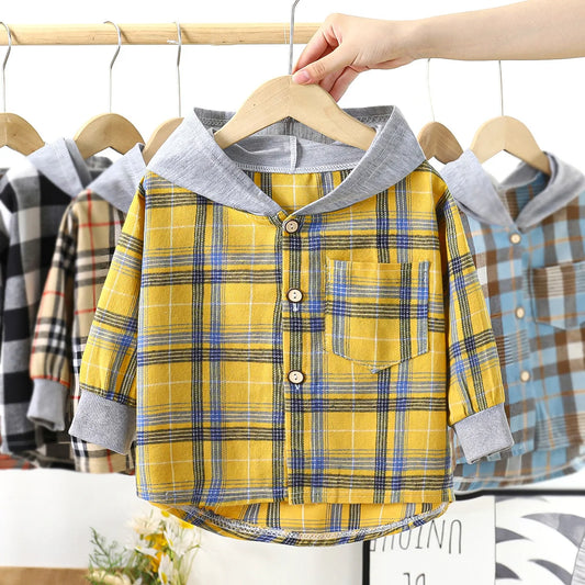 🧢 Kids Plaid Shirt