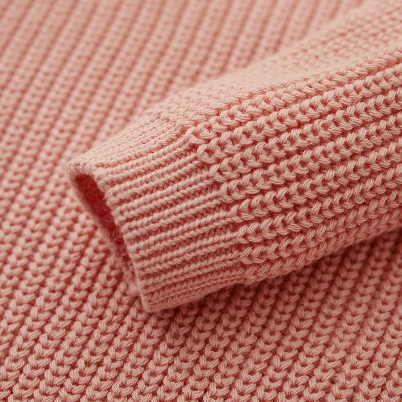 MISOWMNJOY Kids Knit Sweater – Winter Long Sleeve Pullover for Boys & Girls