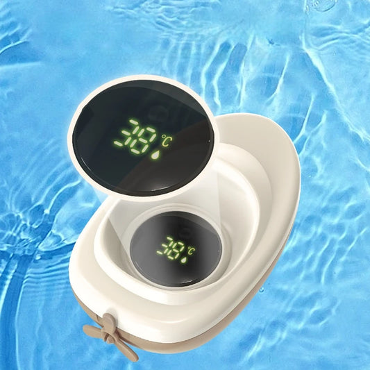 1pc Little Boat Baby Water Temperature Gauge, Button Cell Child/Baby Bath Digital Temperature Gauge - Home Use