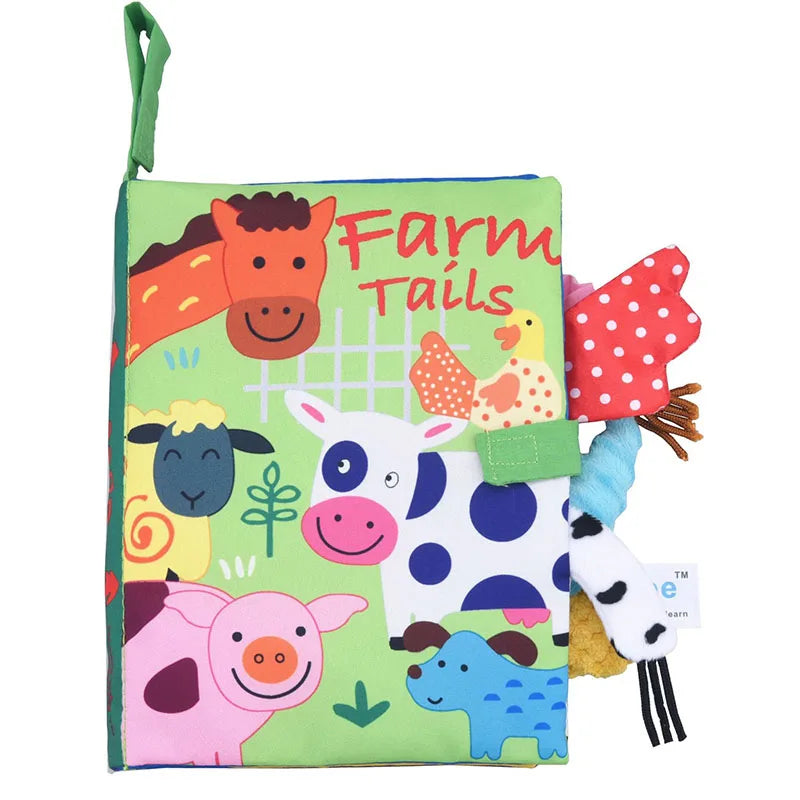 Soft 3D Cloth Baby Books – Sensory Early Learning Stroller Toys (0–12M)