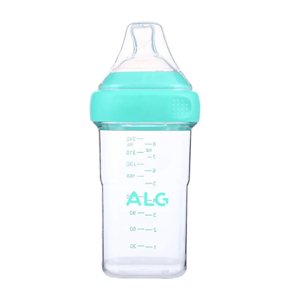 0-3Y Newborn Anti-Colic PP Milk Bottle – 150ml & 240ml, 3 Color Options