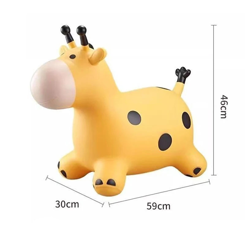 Cute Giraffe Bouncy Jumping,  Inflatable  Animals To Balance Sensory