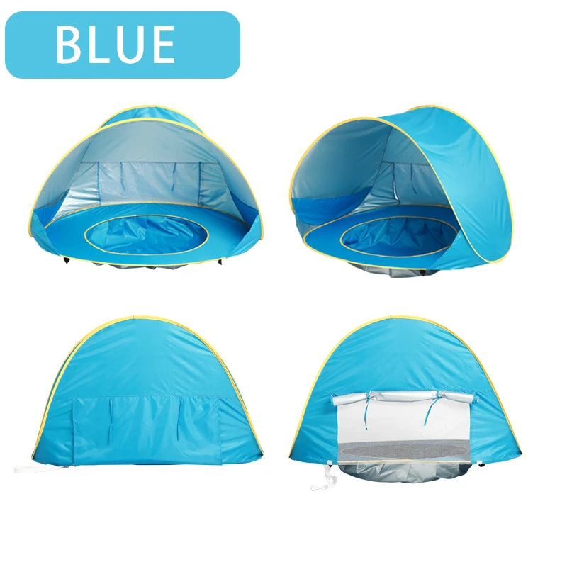 Portable Baby Beach Tent – UV Protection Sun Shelter with Mini Pool for Outdoor Play