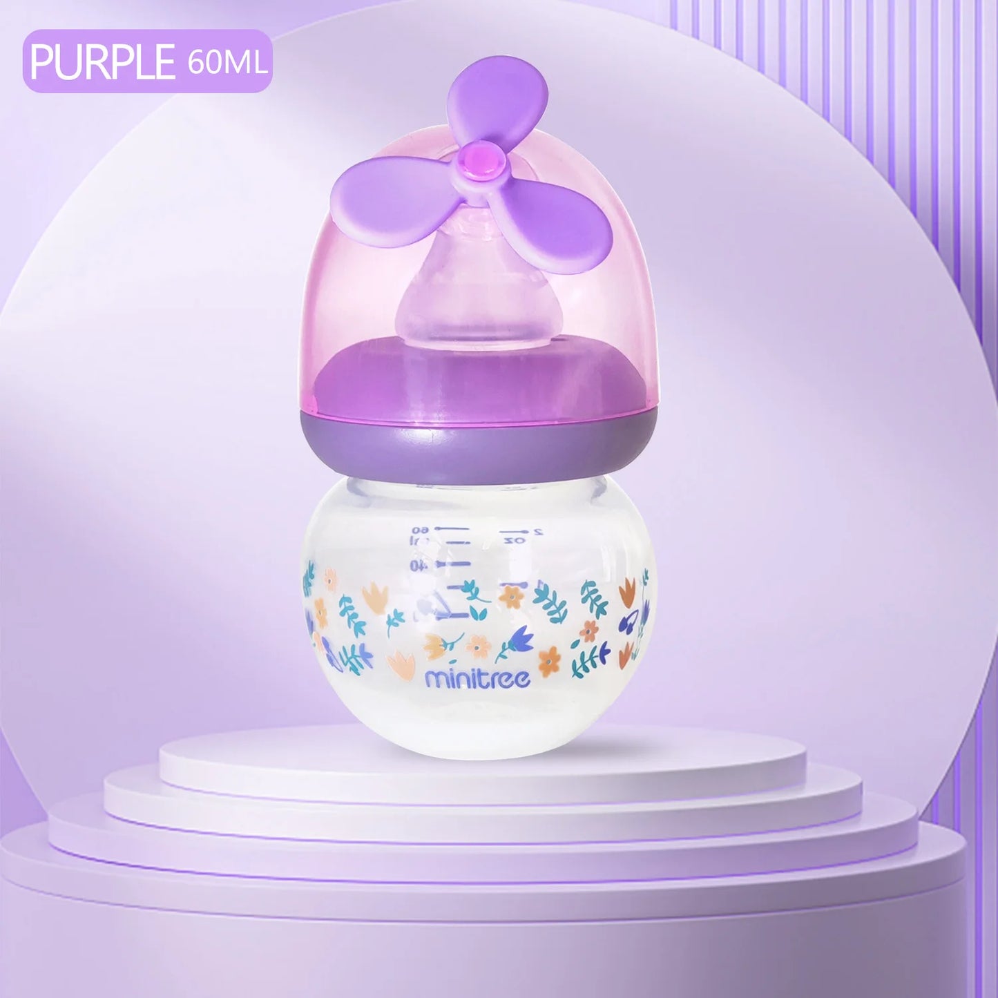 60ML Mini Baby Bottle with Windmill Cap – Perfect for Kids