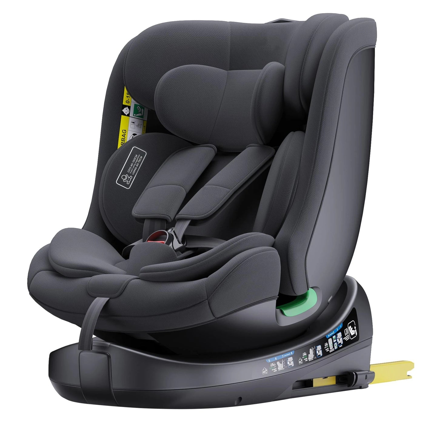 Child Seat 360° Baby Car Seat  Rotatable ISOFIX ,E8，R129/Group0+1/2/3,0-36 kg/0-12 Years, 5-Point Safety Belt, Child Car Seat