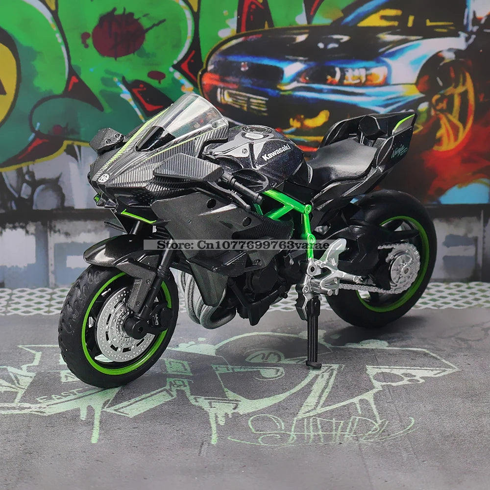 1:18 Scale Kawasaki Ninja H2R & GSX-R1000 Yamaha YZF-R1 Model Set – Classic Motorcycles
