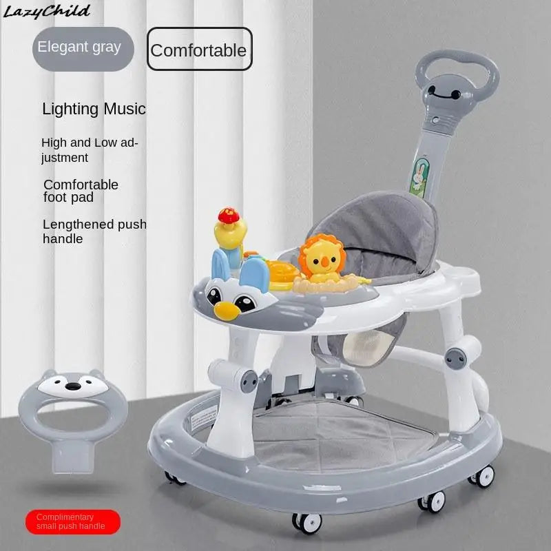 LazyChild Baby Walker – Musical Push Walker with Wheels & Handle for Toddlers