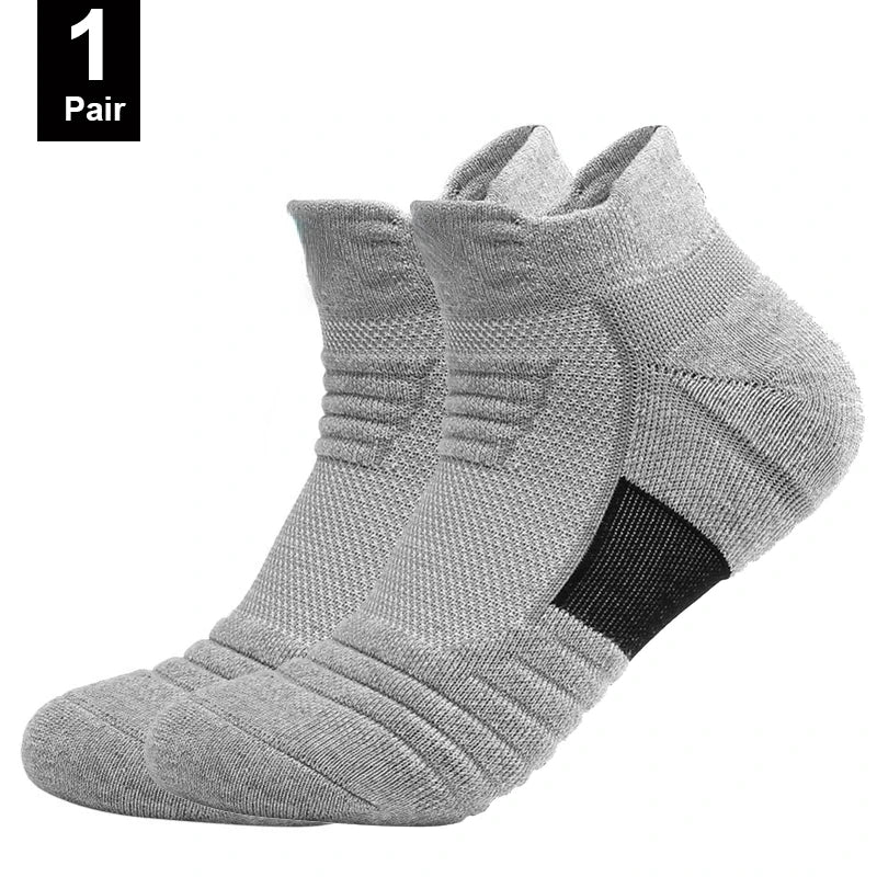 1/3 Pairs Anti-slip Football Socks Men Cotton Sock Short Long Tube Soccer Basketball Sport Socks Breathable Deodorous