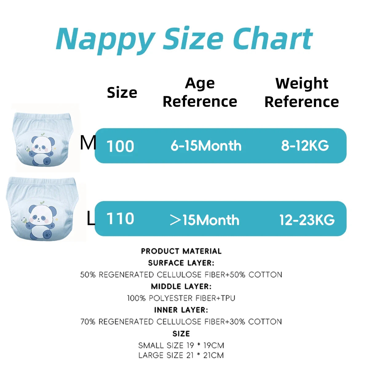 2pcs Newborn Training Pants Cotton Thin Summer Baby Widen Shorts Washable Boy Girl Cloth Diapers Reusable Nappies Infant Panties