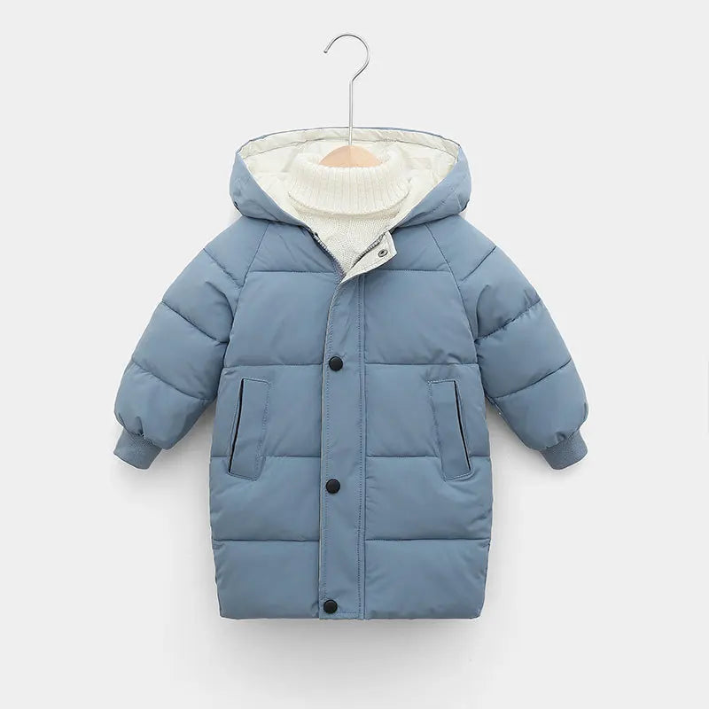 OLEKID 2025 Kids’ Winter Jacket – Warm Hooded Down Cotton Coat (1–10Y)