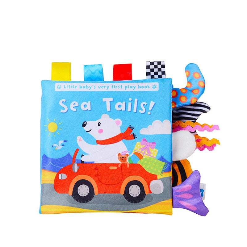 Soft 3D Cloth Baby Books – Sensory Early Learning Stroller Toys (0–12M)