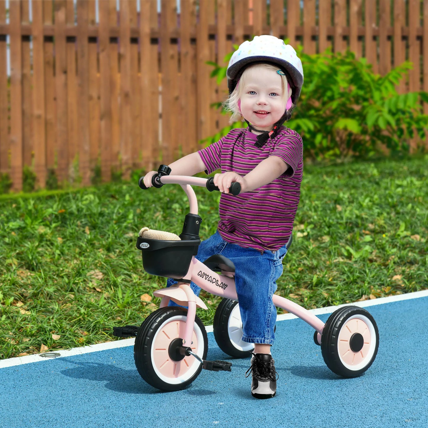 Aiyaplay Tricycle for Children from 2 to 5 Years with Doorbell and Basket