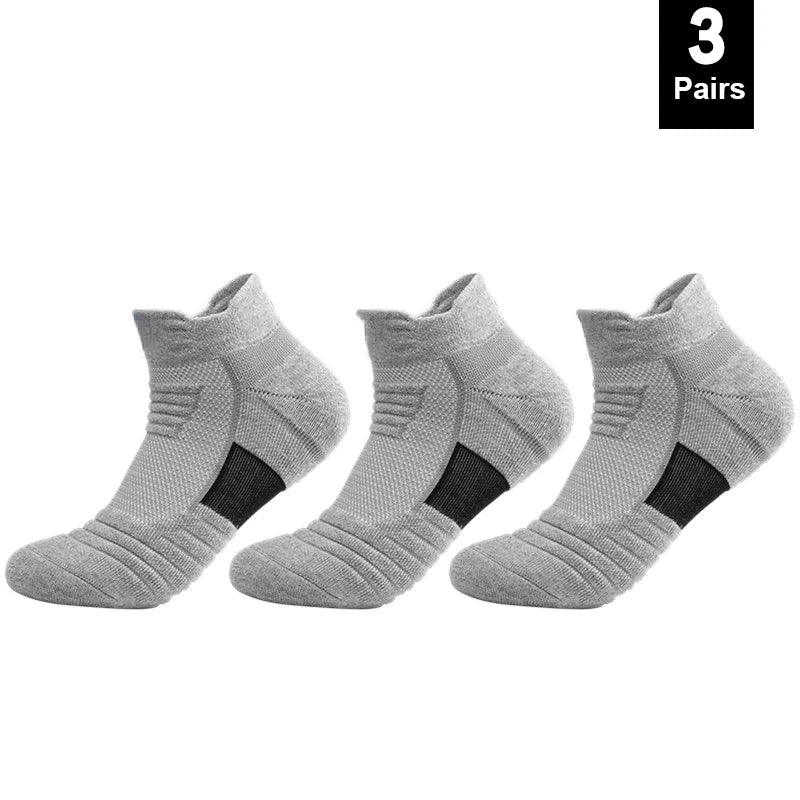 1/3 Pairs Anti-slip Football Socks Men Cotton Sock Short Long Tube Soccer Basketball Sport Socks Breathable Deodorous