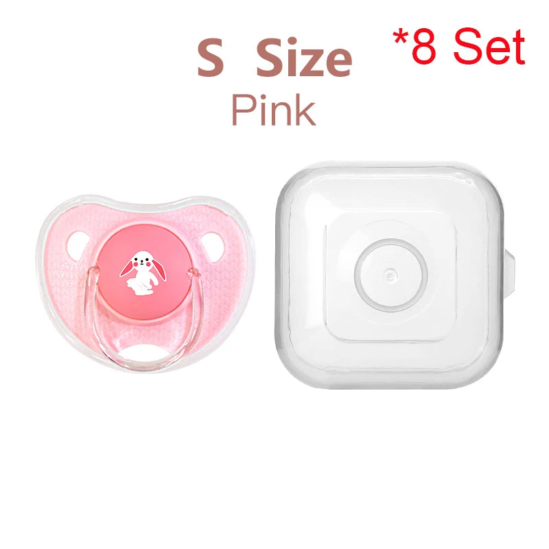 Cartoon Thumb-Shaped Silicone Teething Pacifier – Soothing Toy for Toddlers & Newborns