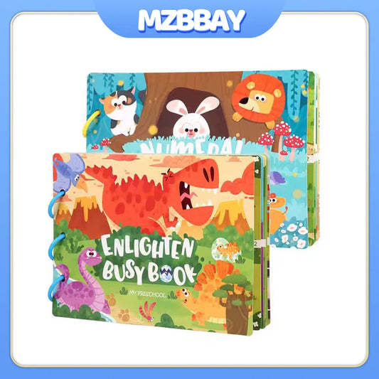 Montessori DIY Sticker Quiet Book – Reusable Educational Puzzle Toy for Kids