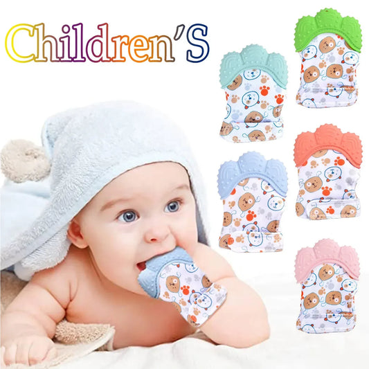 Newborn Teething Silicone Mittens Multi-Layer Breathable