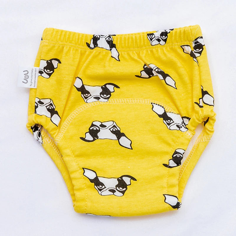 6-Layer Reusable Cotton Baby Training Pants – Waterproof Cloth Diaper Shorts