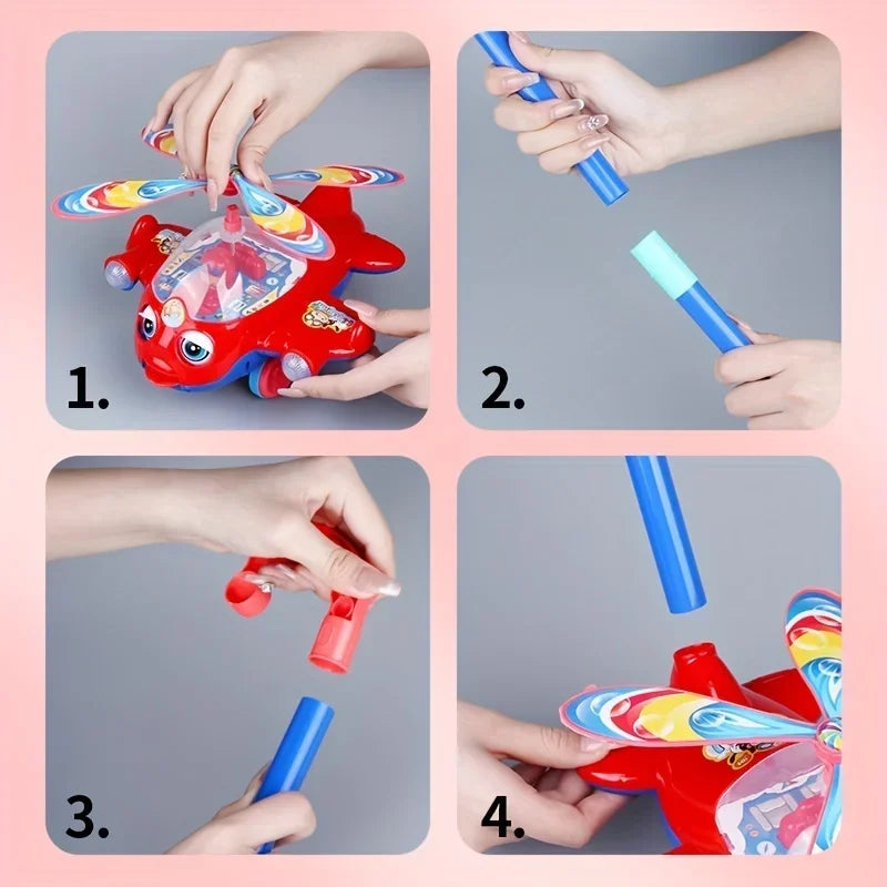 Toddler Push Walker Toy – Fun Airplane Ride-On for Early Walking & Play