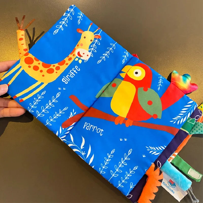 Soft 3D Cloth Baby Books – Sensory Early Learning Stroller Toys (0–12M)