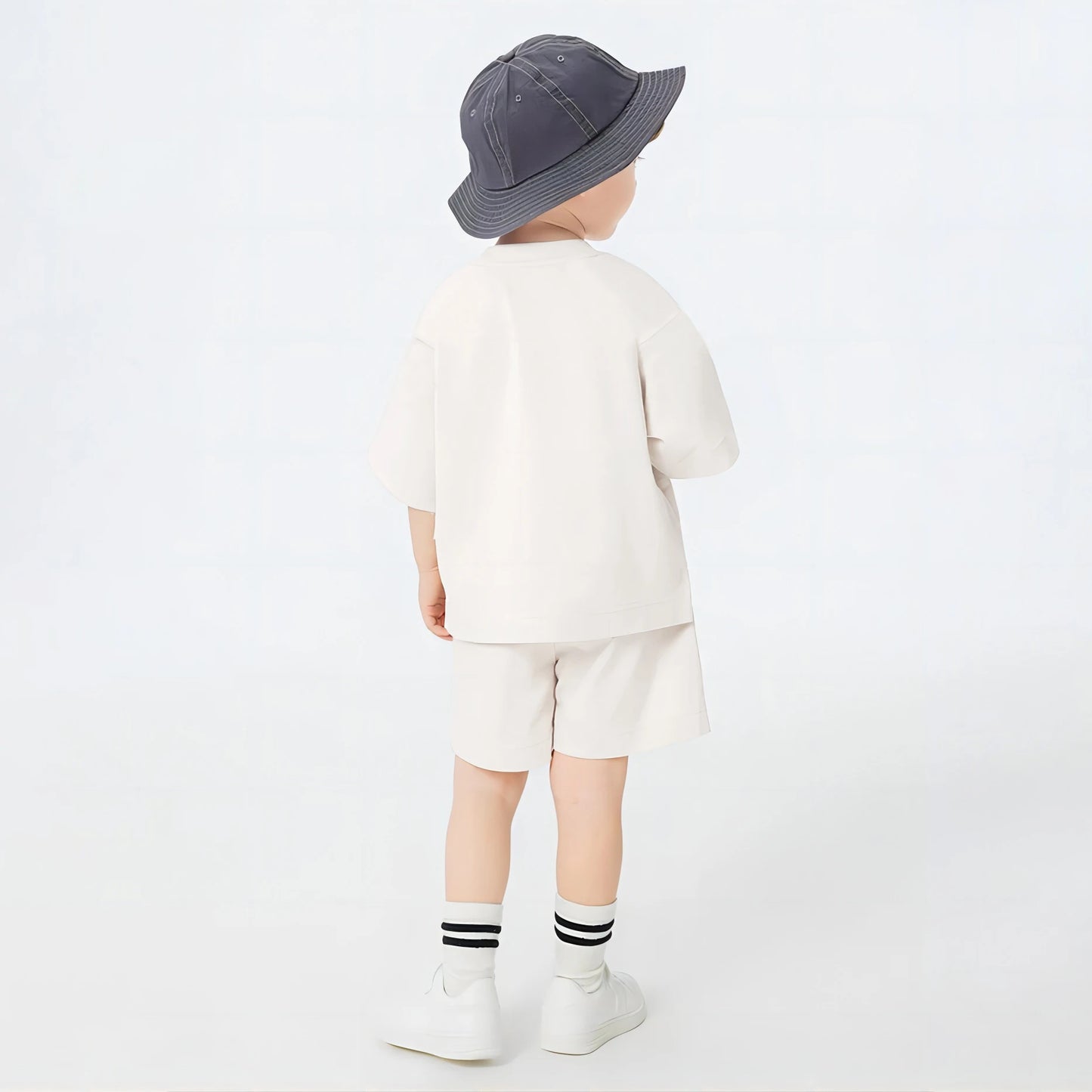 Baby Boys’ Summer Outfit Set – Short Sleeve Tee & Shorts (1–6Y)