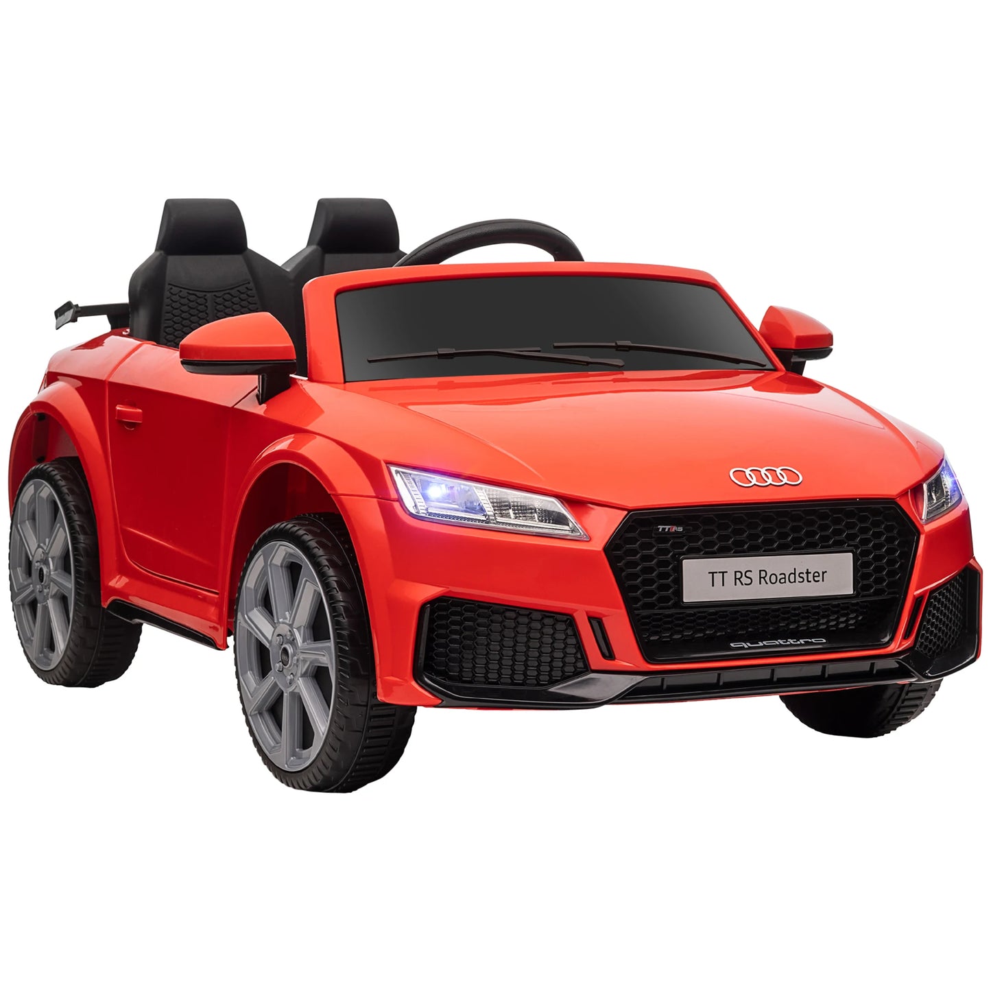 HOMCOM electric car for child + 3 years, with remote control, music, lights, and 2 door opening