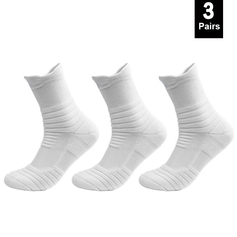 1/3 Pairs Anti-slip Football Socks Men Cotton Sock Short Long Tube Soccer Basketball Sport Socks Breathable Deodorous