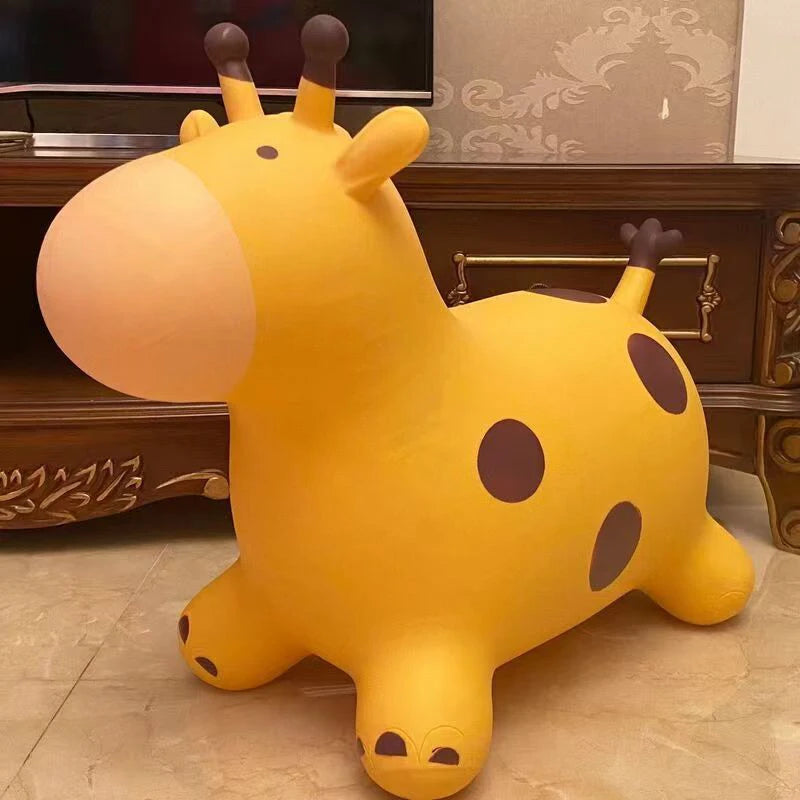 Cute Giraffe Bouncy Jumping,  Inflatable  Animals To Balance Sensory
