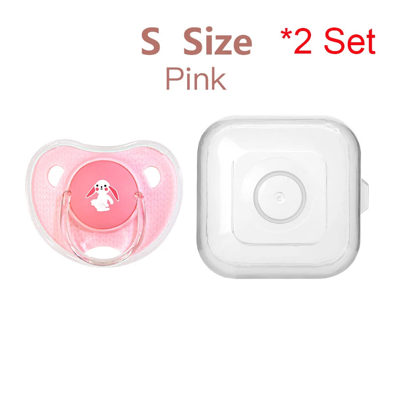 Cartoon Thumb-Shaped Silicone Teething Pacifier – Soothing Toy for Toddlers & Newborns