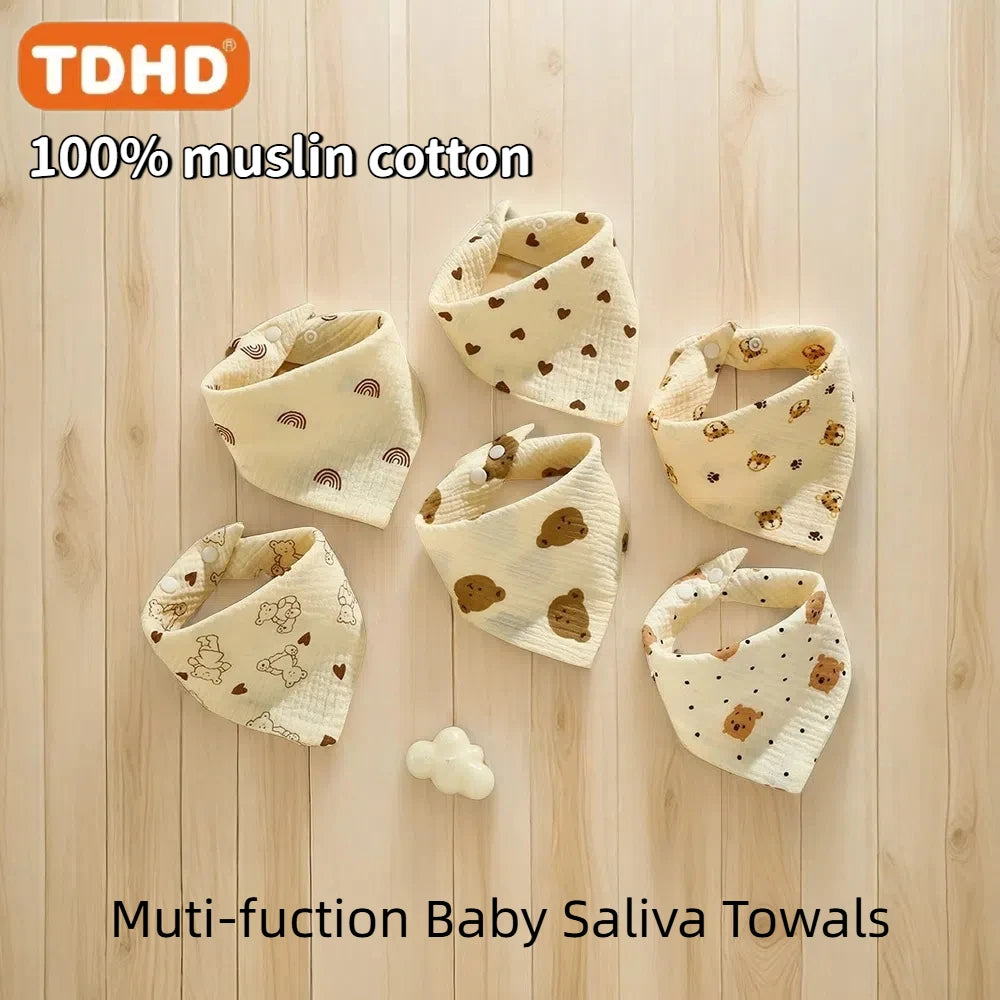 👶 Cotton Muslin Baby Bibs