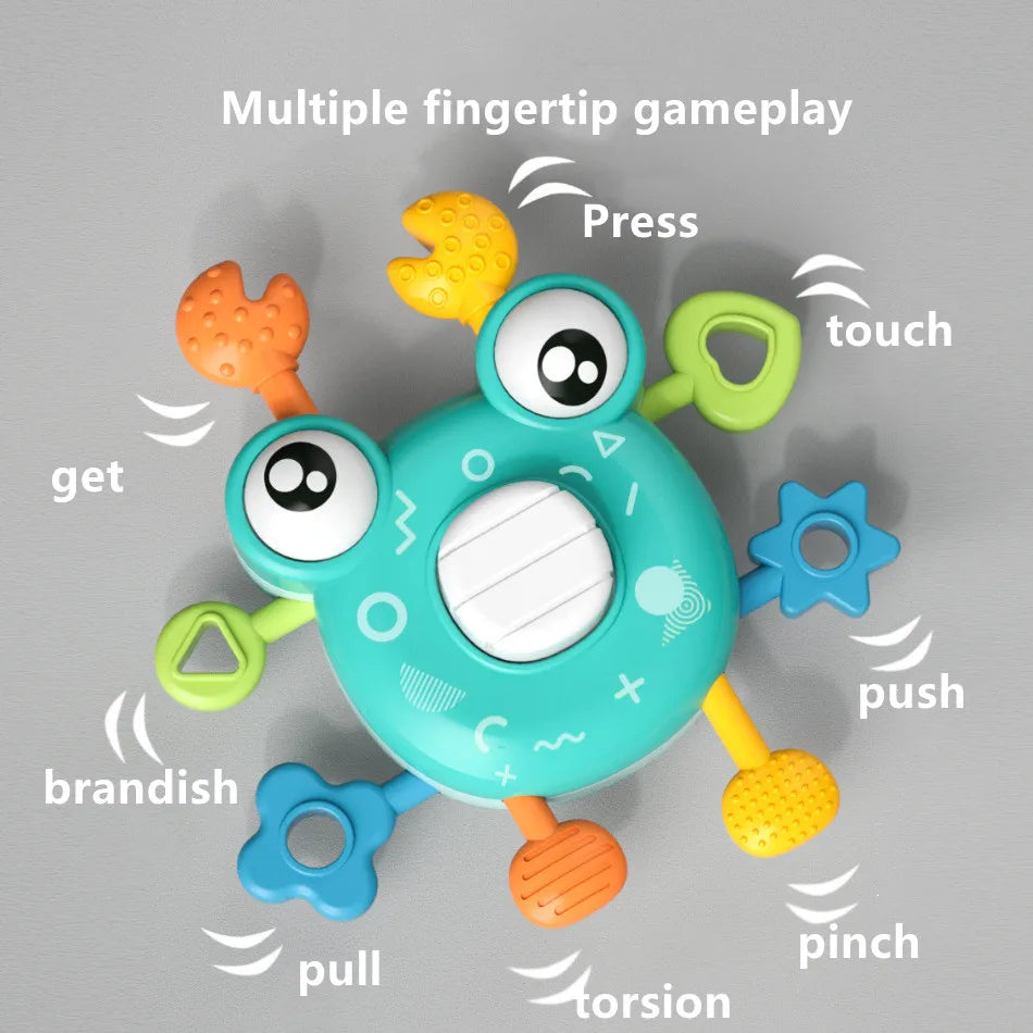 Baby Rattle & Hanging Bell Toy – Finger Exercise, Early Education for Newborns (0–24M)
