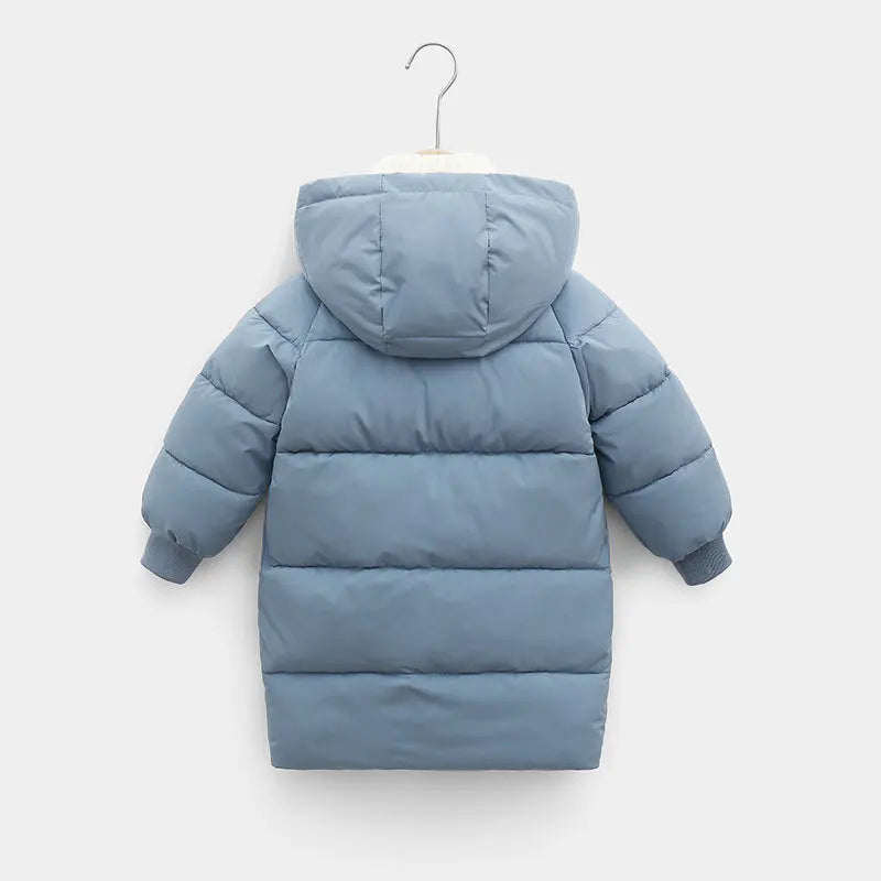 OLEKID 2025 Kids’ Winter Jacket – Warm Hooded Down Cotton Coat (1–10Y)