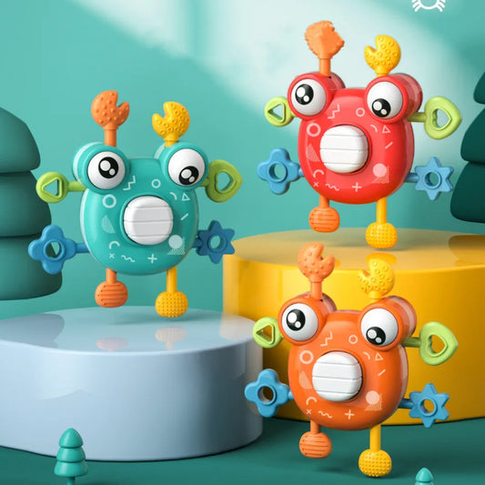 Baby Rattle & Hanging Bell Toy – Finger Exercise, Early Education for Newborns (0–24M)