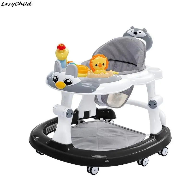 LazyChild Baby Walker – Musical Push Walker with Wheels & Handle for Toddlers