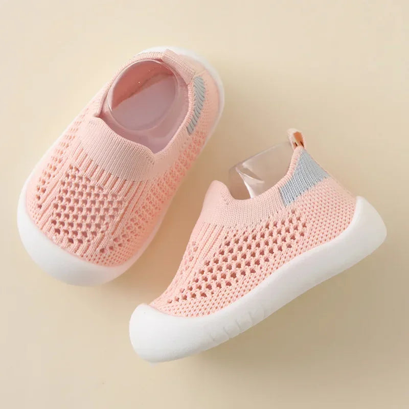 Spring Summer Toddler Shoes, Breathable, Knitted, Non-slip