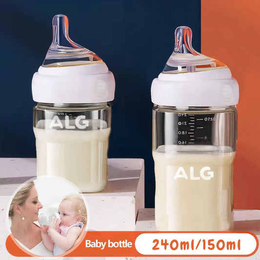 0-3Y Newborn Anti-Colic PP Milk Bottle – 150ml & 240ml, 3 Color Options