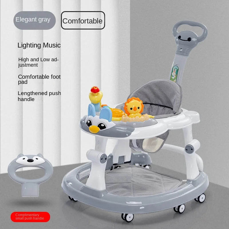 LazyChild Baby Walker – Musical Push Walker with Wheels & Handle for Toddlers