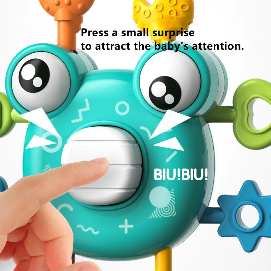 Baby Rattle & Hanging Bell Toy – Finger Exercise, Early Education for Newborns (0–24M)