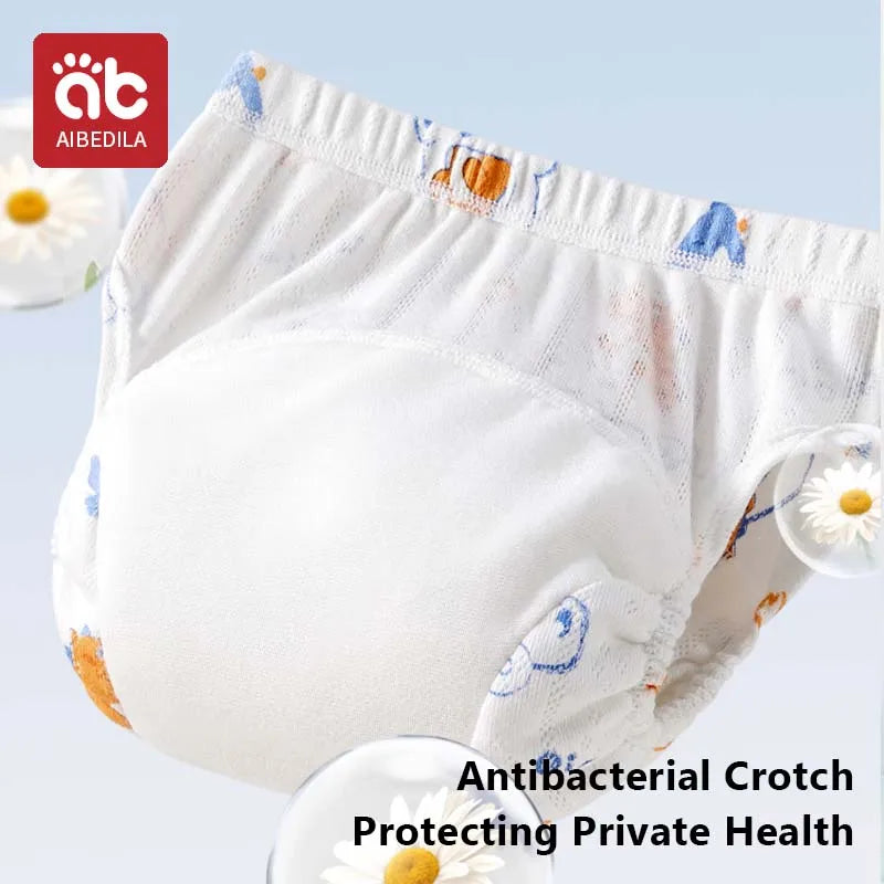 2pcs Newborn Training Pants Cotton Thin Summer Baby Widen Shorts Washable Boy Girl Cloth Diapers Reusable Nappies Infant Panties